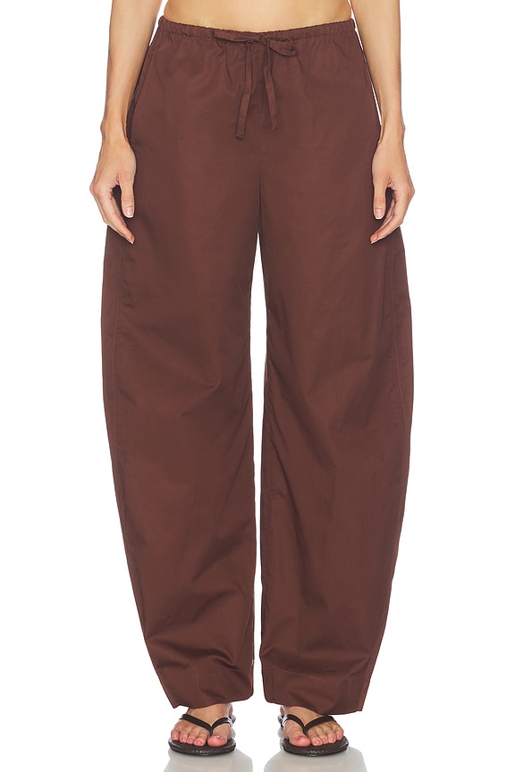 view 1 of 8 PANTALÓN LANA in Chocolate