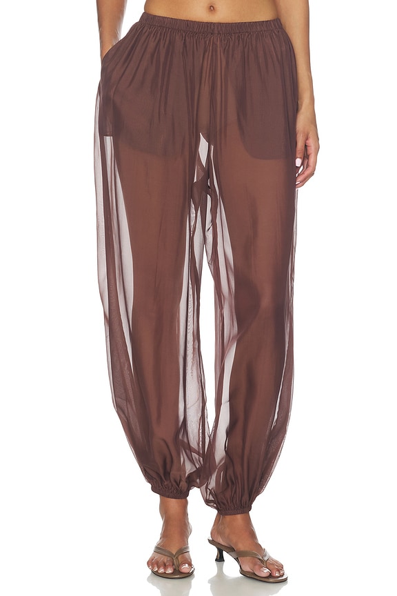 view 1 of 7 PANTALÓN KAI in Chocolate Brown