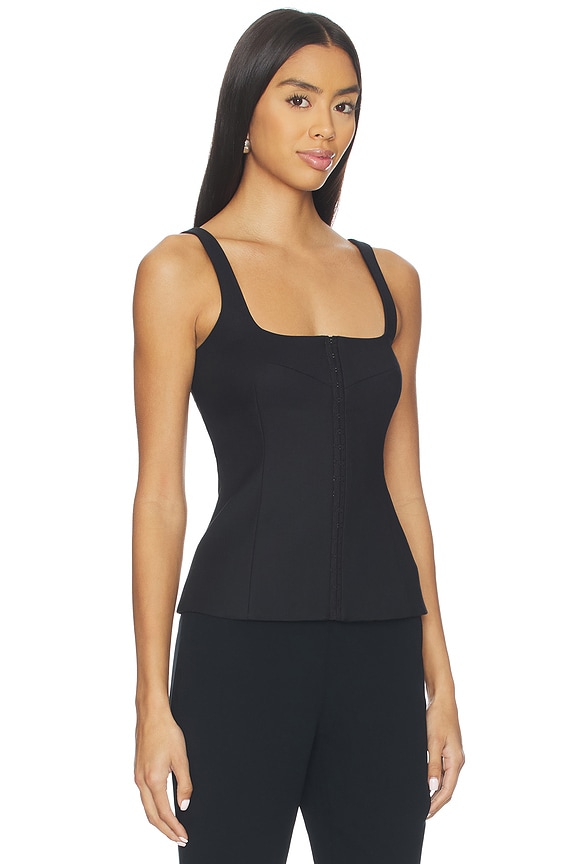 view 2 of 5 Mai Compact Suiting Top in Black