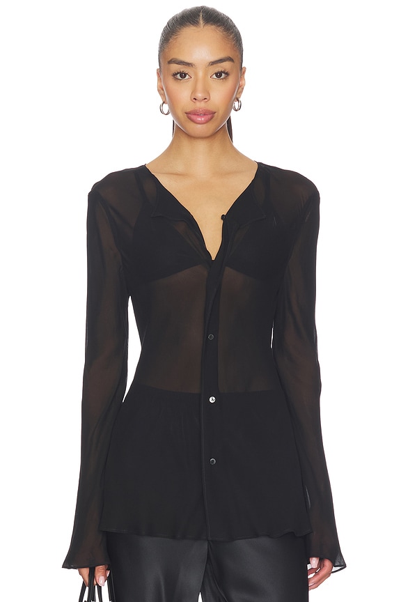 view 2 of 5 Via Blouse in Black