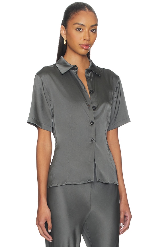 view 2 of 5 Groa Cinched Top in Granite