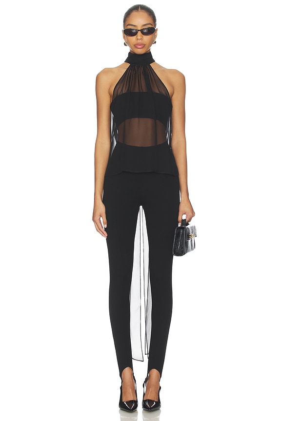 view 2 of 5 Grethe Halter Top in Black