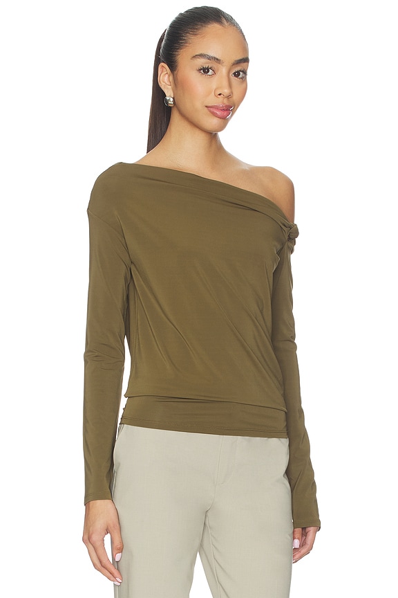 view 2 of 6 Jayne Off Shoulder Top in Capers