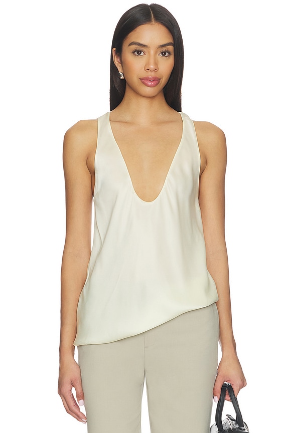 view 1 of 4 Vivian Silk Top in Ivory