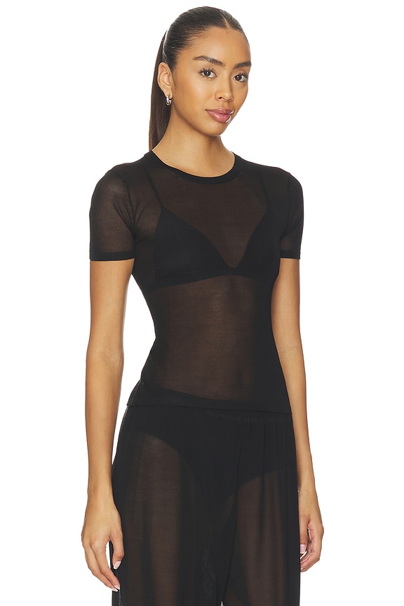 view 2 of 5 Wrenley Knit Tee in Black