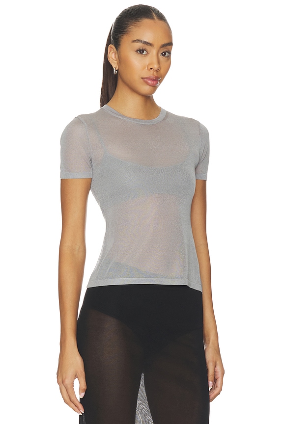 view 2 of 5 Wrenley Knit Tee in Grey