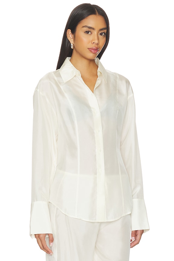 view 2 of 5 Freda Slim Shirt in Pearl