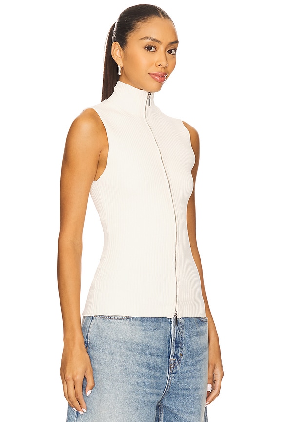 view 2 of 4 GILET CAROLYN in Ivory