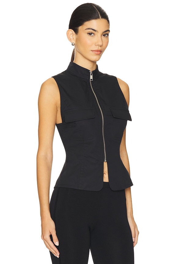 view 2 of 4 Aven Vest Top in Black
