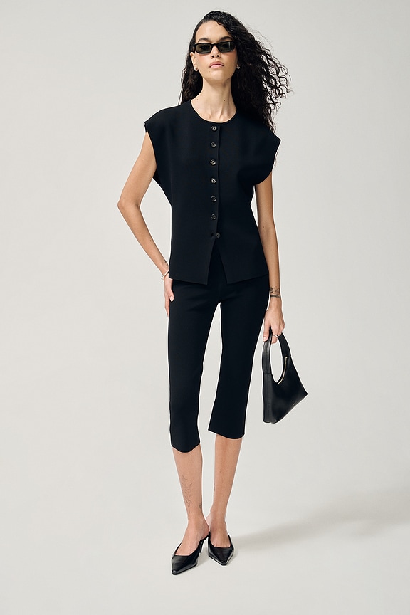 view 2 of 6 Janith Sleeveless Cardigan in Black