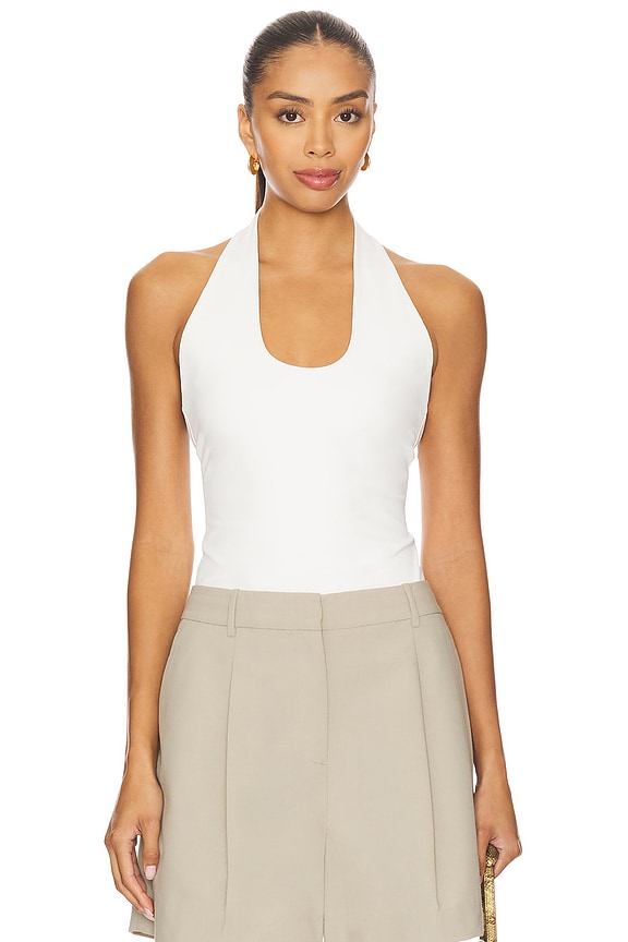 view 1 of 5 Simeon Halter Top in White