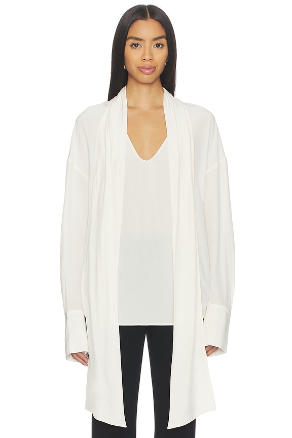 view 2 of 6 Saeunn Scarf Blouse in Ivory