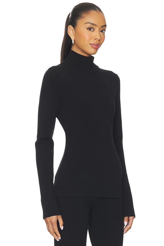 view 2 of 5 Clairice Knit Turtleneck in Black