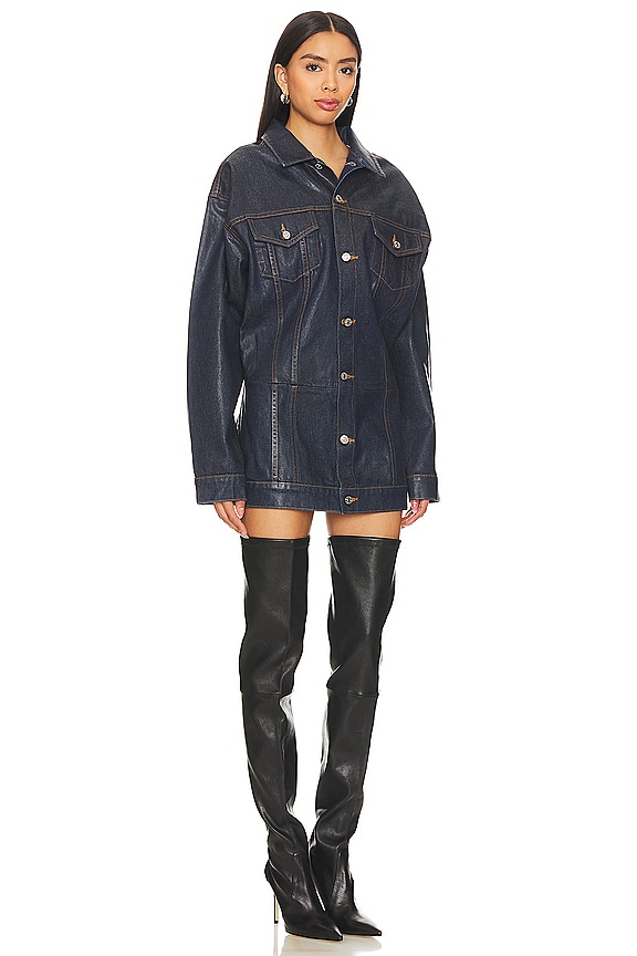 view 2 of 3 ROBE COURTE WEBSTER in Midnight Glaze