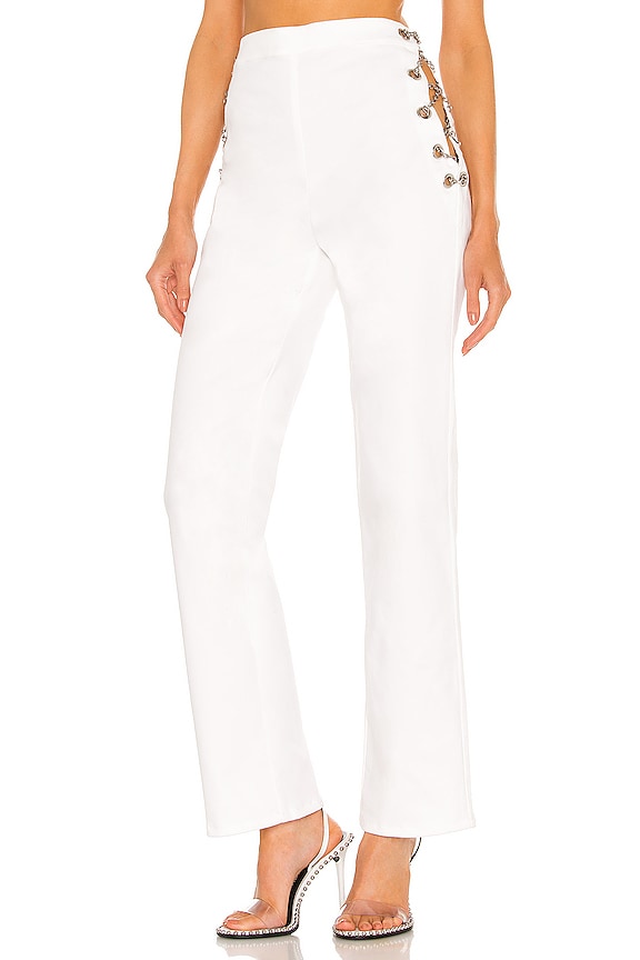 view 1 of 4 PANTALON NEW CHAIN in White