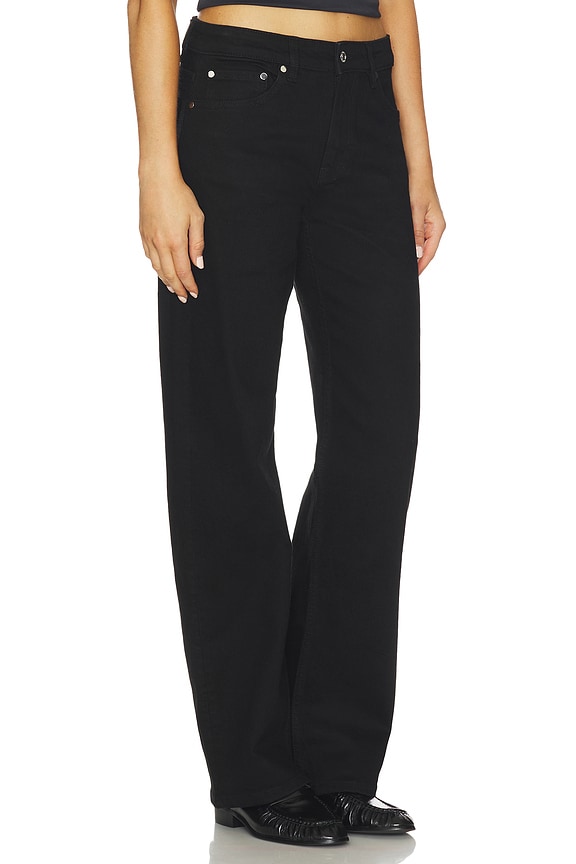 view 2 of 6 Alida Loose Bowed Jean in Noir
