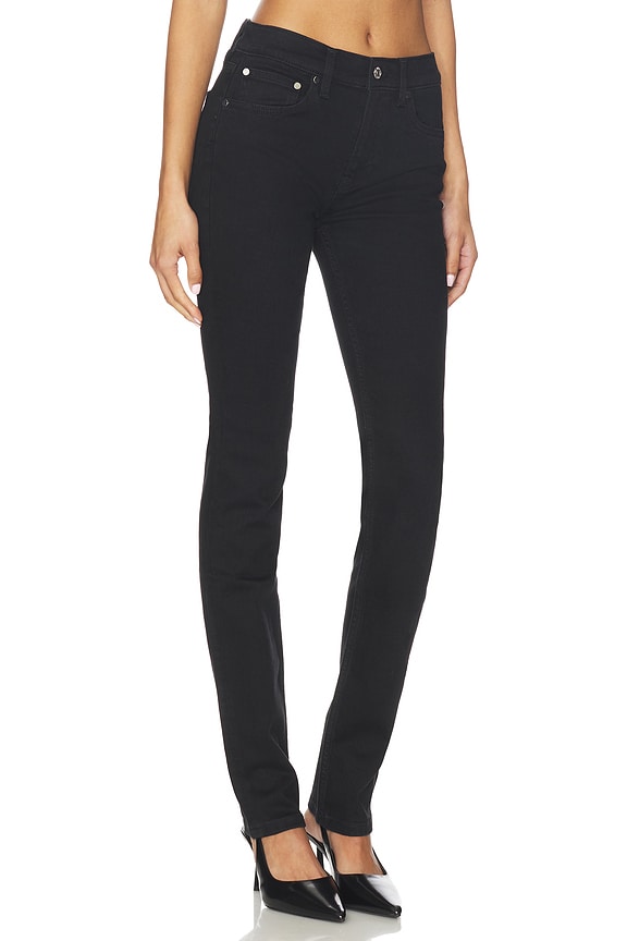 view 2 of 6 Moss Mid Rise Skinny in Noir