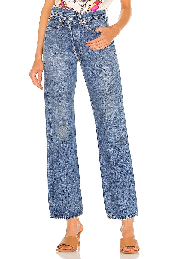 EB Denim Cross Over in Medium Wash | REVOLVE