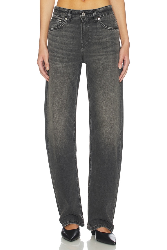 view 1 of 6 JEAN LOOSE À NŒUD ALIDA in Smoke