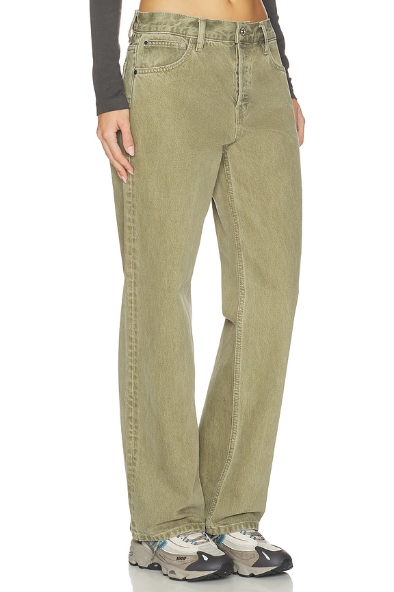 view 2 of 6 Mid Rise Baggy Jeans in Faded Army