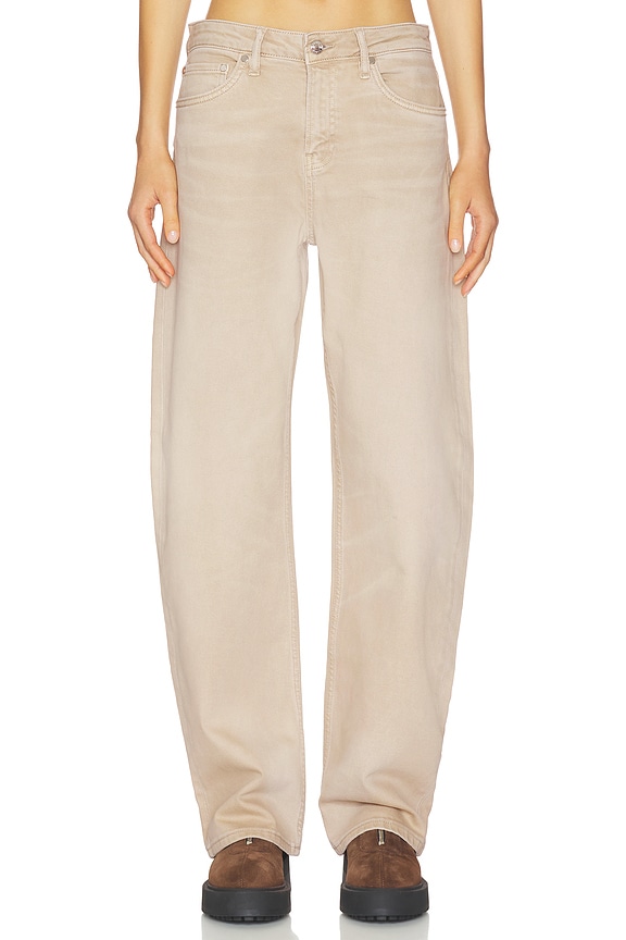 view 1 of 6 Alida Loose Bowed Jeans in Desert Sand