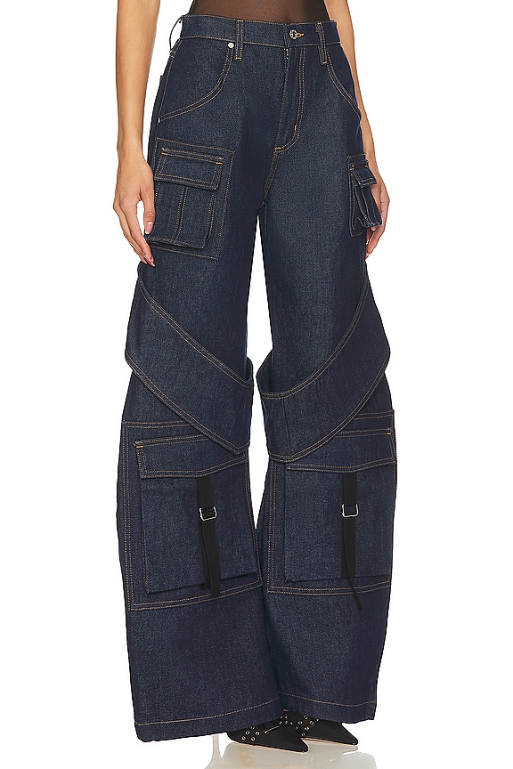 view 2 of 4 VAQUEROS CARGO DE PERNERA ANCHA FREDERIC CARGO in Rinse