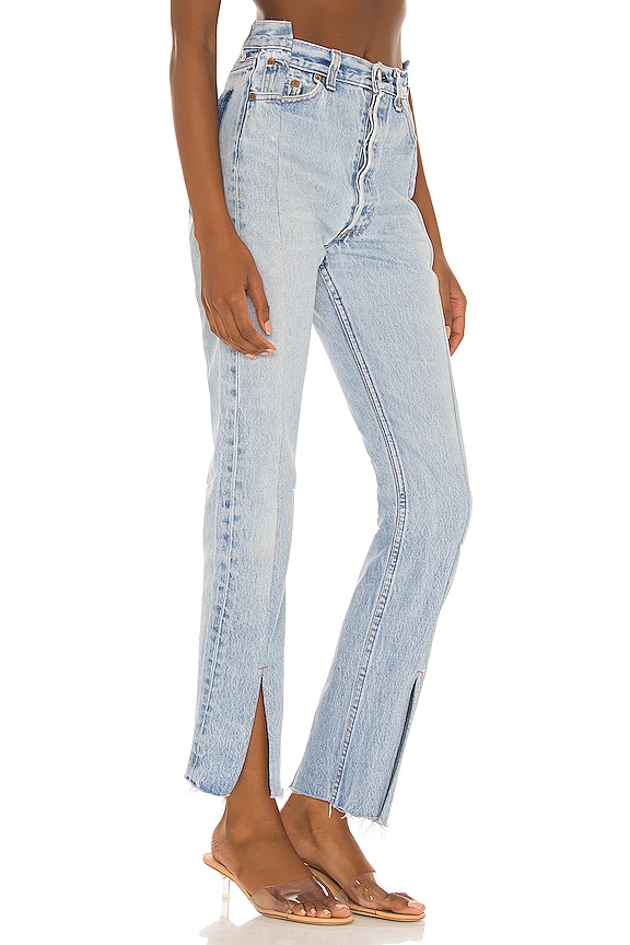 view 2 of 4 OG Split Hem in Light Wash