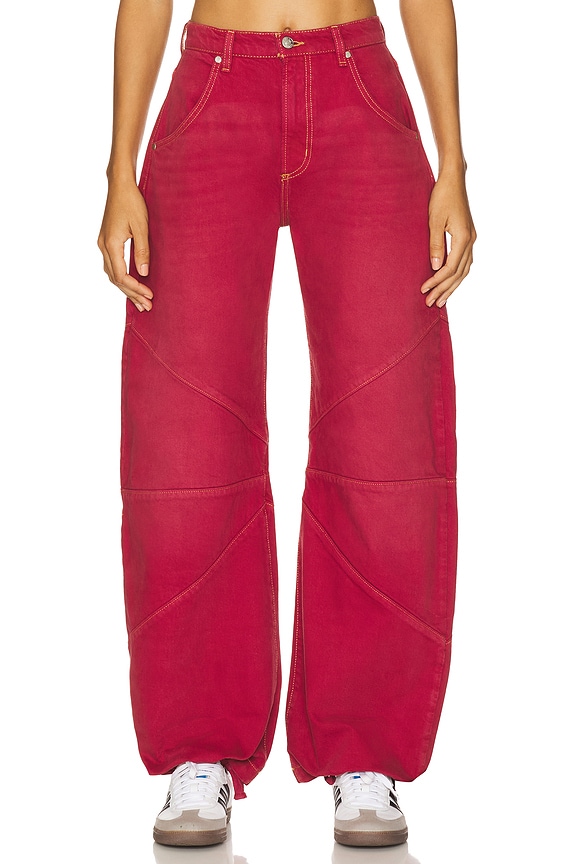 view 2 of 7 Frederic Barrel Wide Leg Jeans in Sundown