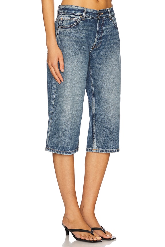 view 2 of 6 Adley Low Rise Loose Capri Jeans in Windemere