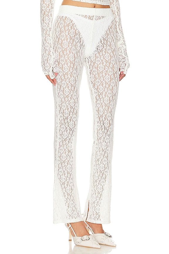 view 2 of 4 Split Hem Legging in Off White