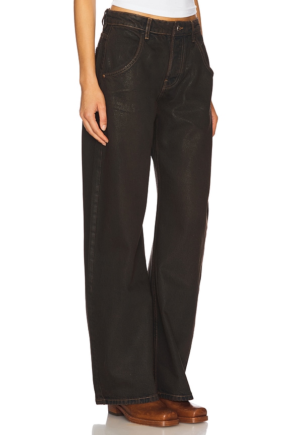 view 2 of 6 x REVOLVE Enzo Mid Rise Barrel in Coated Saddle