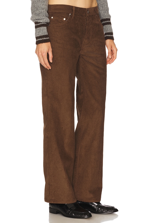 view 2 of 6 Low Rise Baggy Jean in Chocolate Corduroy