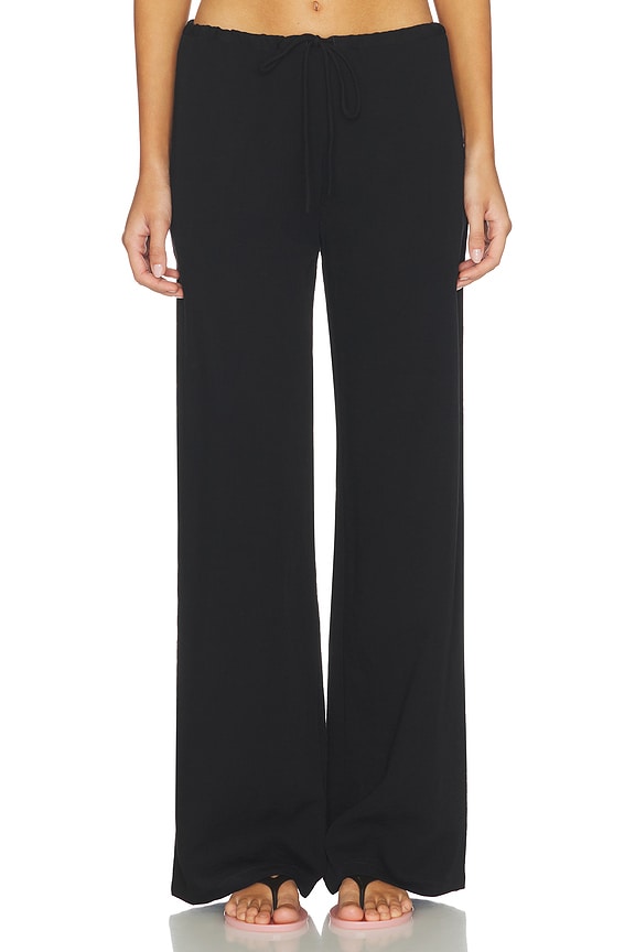 view 1 of 6 PANTALON WREN LOOSE PULL ON in Black Linen