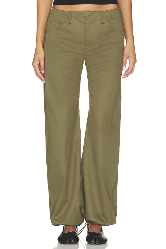 view 2 of 7 Isla Cinch Pant in Deep Olive