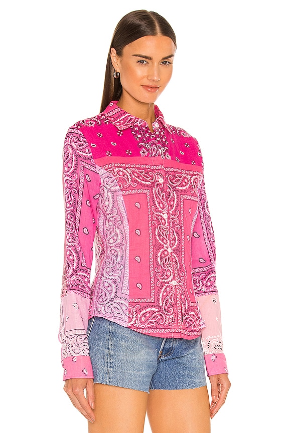 view 2 of 4 Bandana Blouse in Pink