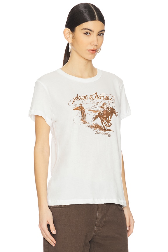 view 2 of 4 x REVOLVE Save A Horse Tee in Vintage White