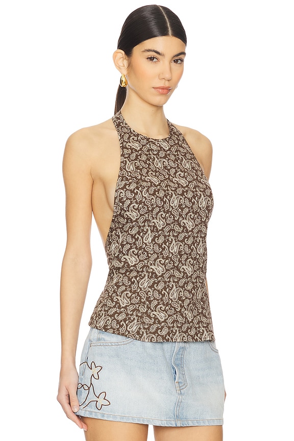 view 2 of 4 x REVOLVE Iris Top in Brown Paisley