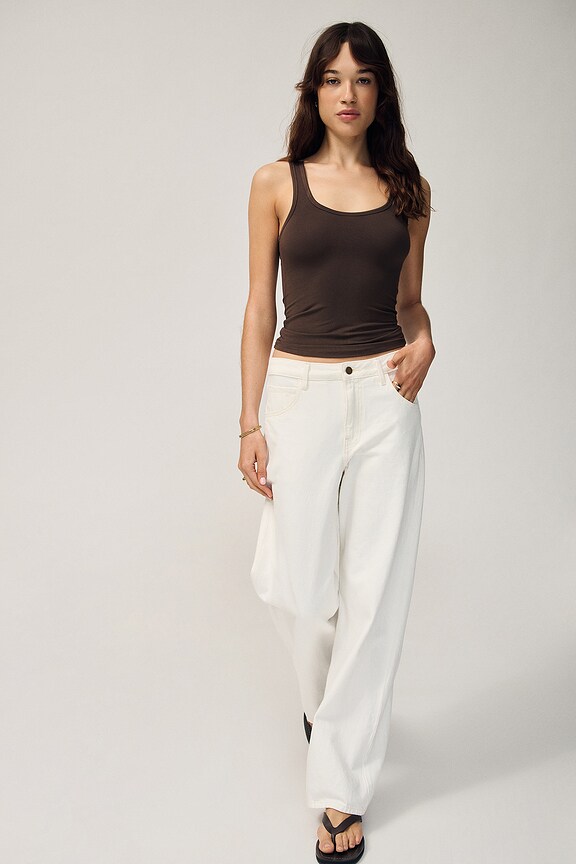 view 2 of 7 Lucy Racerback Tank Top in Chocolate Brown