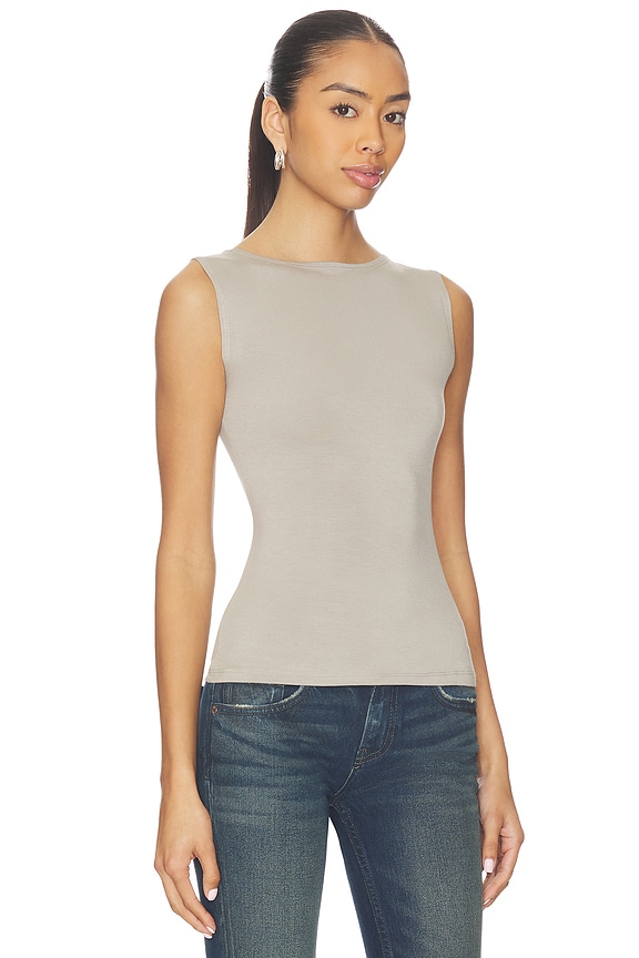 view 2 of 4 South Beverly Tank Top in Grey Mist