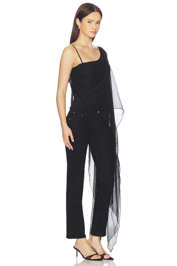 view 2 of 4 Tess Layered Top in Black