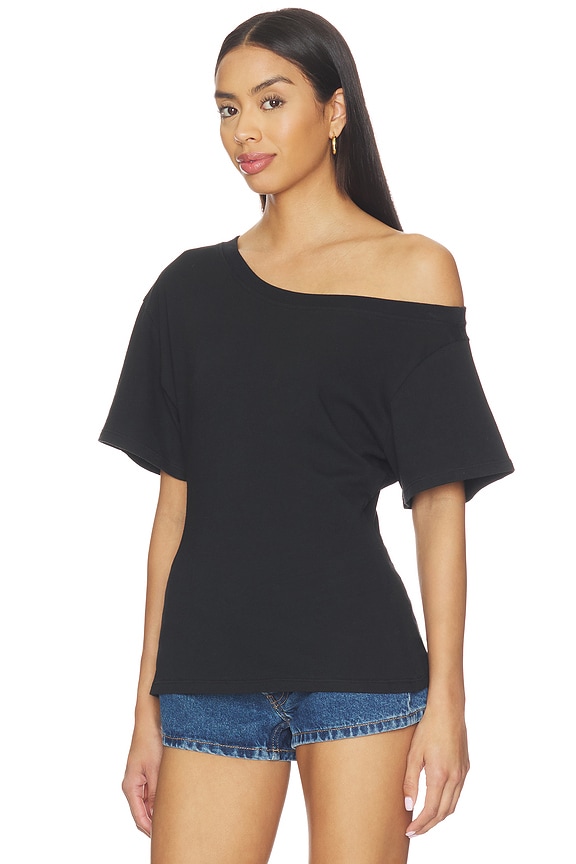 view 2 of 4 ELENA OFF THE SHOULDER 티셔츠 in Black