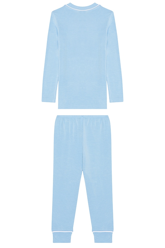 view 2 of 2 PYJAMA in Summer Blue & White