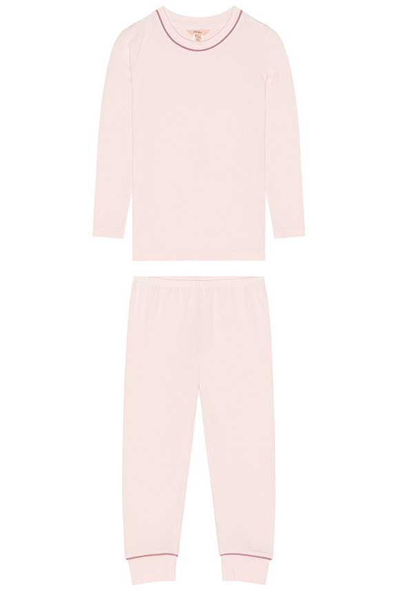 view 1 of 2 CONJUNTO PIJAMA in Pale Pink & Fig