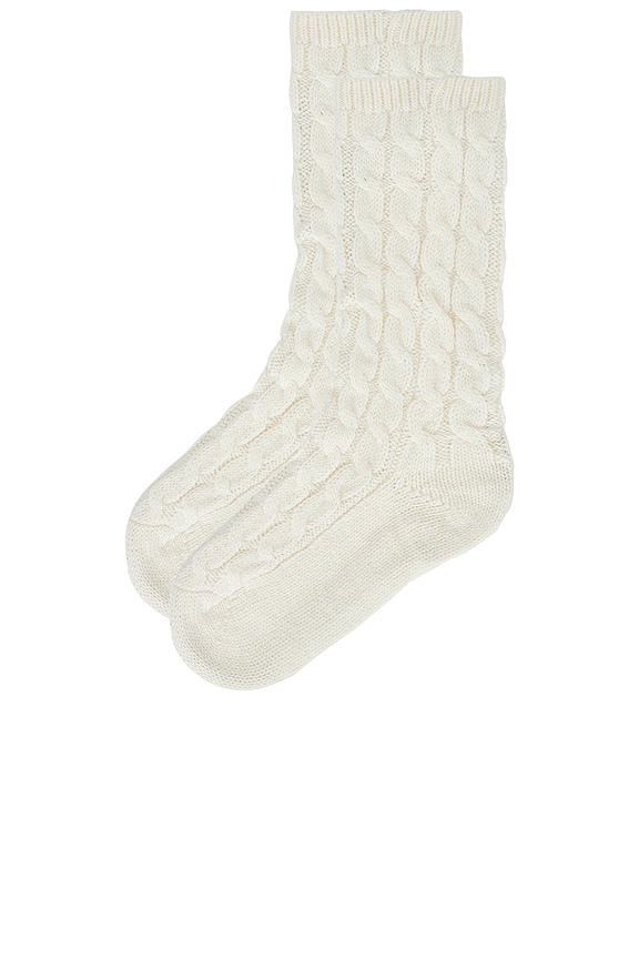 view 2 of 2 Cozy Sock in Ivory