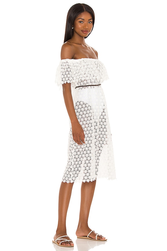 view 2 of 3 Mediterranean Dream Elaina Midi Dress in Cloud