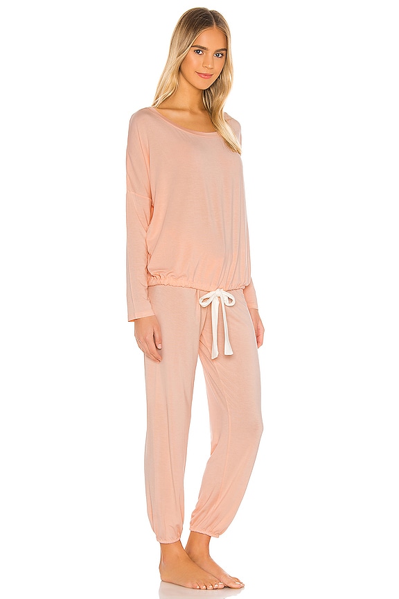 view 2 of 3 PYJAMA GISELE in Melocoton & Ivory