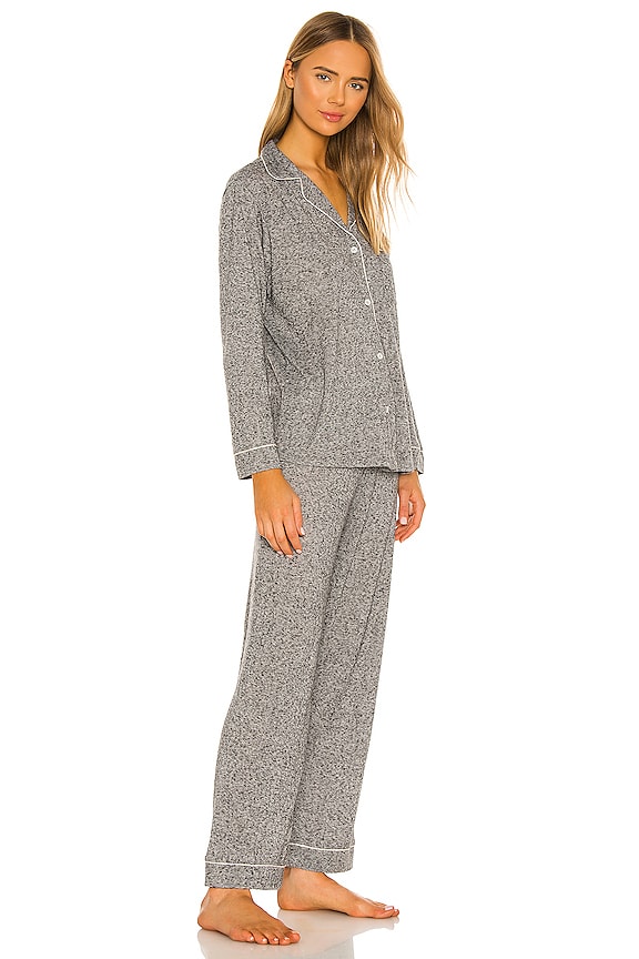view 2 of 3 Bobby Cozy Long PJ Set in Heather Grey & Bellini