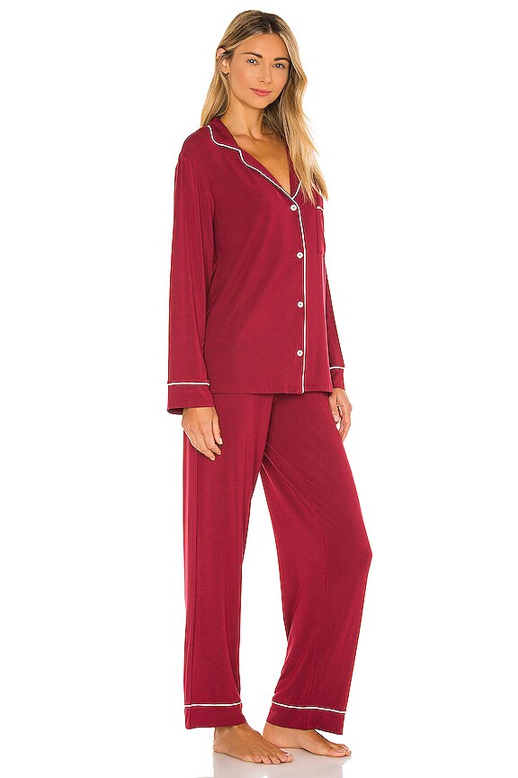 view 2 of 3 Gisele PJ Set in Sangria & Ivory