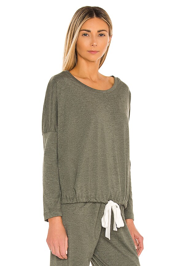 view 2 of 4 Heather Slouchy Top in Avocado