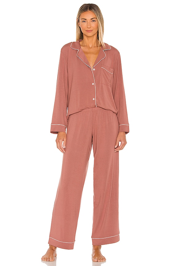 view 1 of 3 CONJUNTO PIJAMA GISELE in Hazelnut & Bone